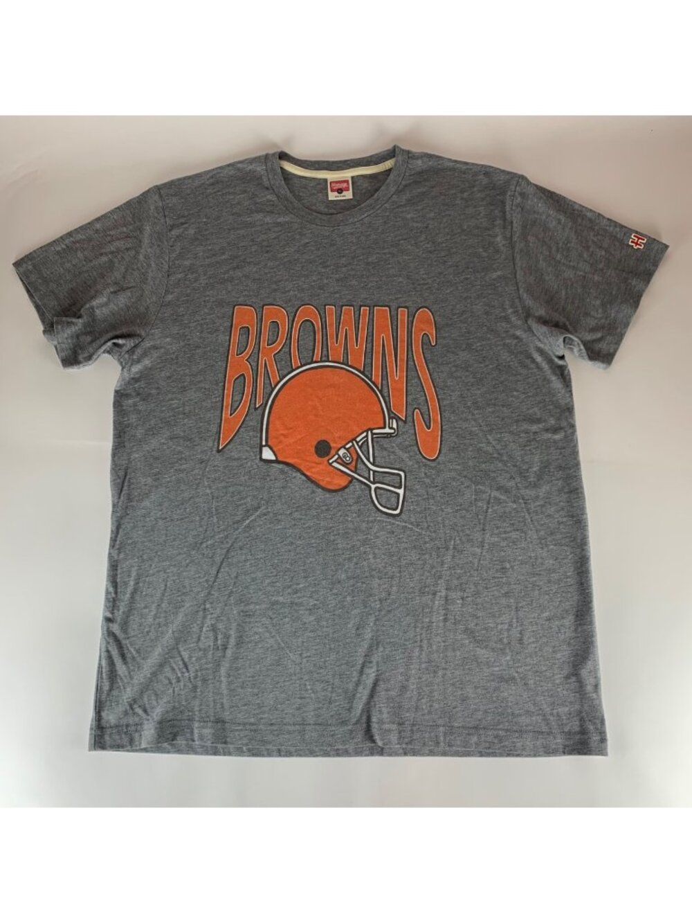 Cleveland Browns NFL Gray Homage Short Sleeve Crewneck Shirt Mens XL